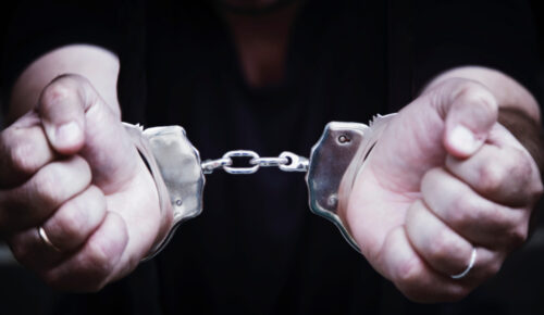 man in handcuffs